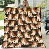 Cavalier King Charles Spaniel Decke Geeignet für Hundeliebhaber - Gemütlicher Stil Ultraschall-Druck Tagesdecke mit Cavalier King Charles Spaniel Welpe & Hund P