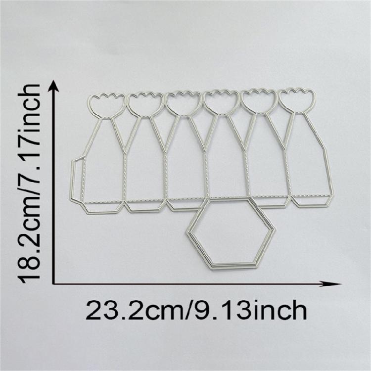 Metal Die Cuts Candy Box Cutting Dies Cuts Stencils for Scrapbooking Card Journal Decoration Embossing Stencils