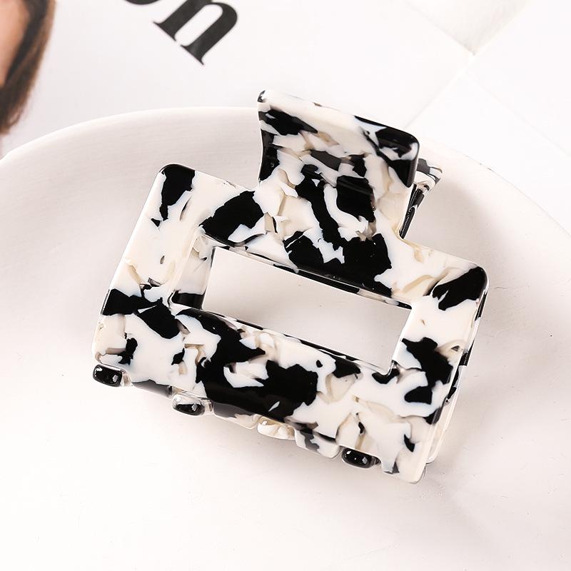 Korean-Style Temperament Square Acetate Hair Clip for Women - Large Ponytail Accessory