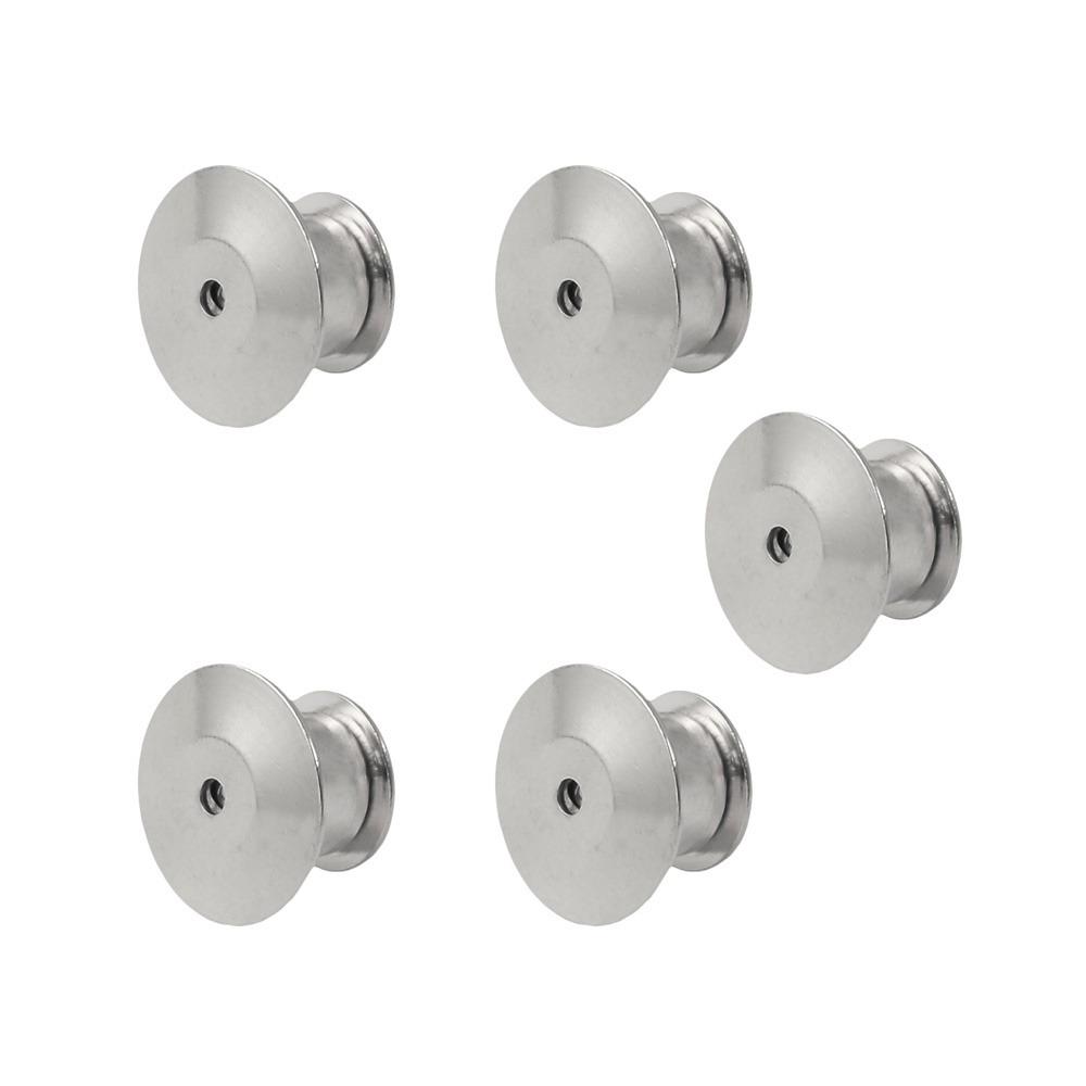 5Pcs Portable Gold Pin Back Clasp DIY Universal Brooch Clasp Metal Pin Holder Jewelry Findings Components