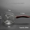 Wooden Handle Hammered Glass Tea Server Set - Borosilicate Gongfu Tea Set with Side Handle. Multiple Options Available.