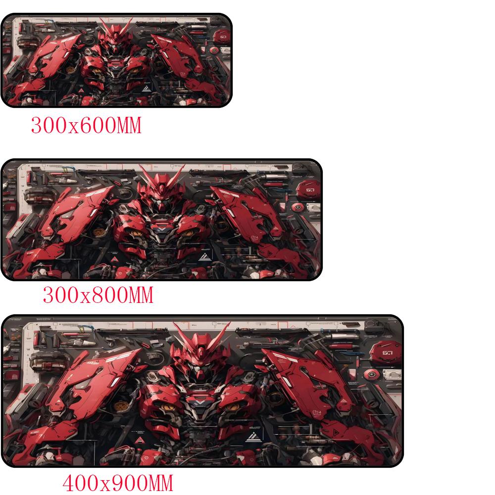Anime mecha Mouse Pad Large Computer Office Game Table Mats XXL Rubber Antislip Gaming Keyboard Mousepads Long Desk Pads