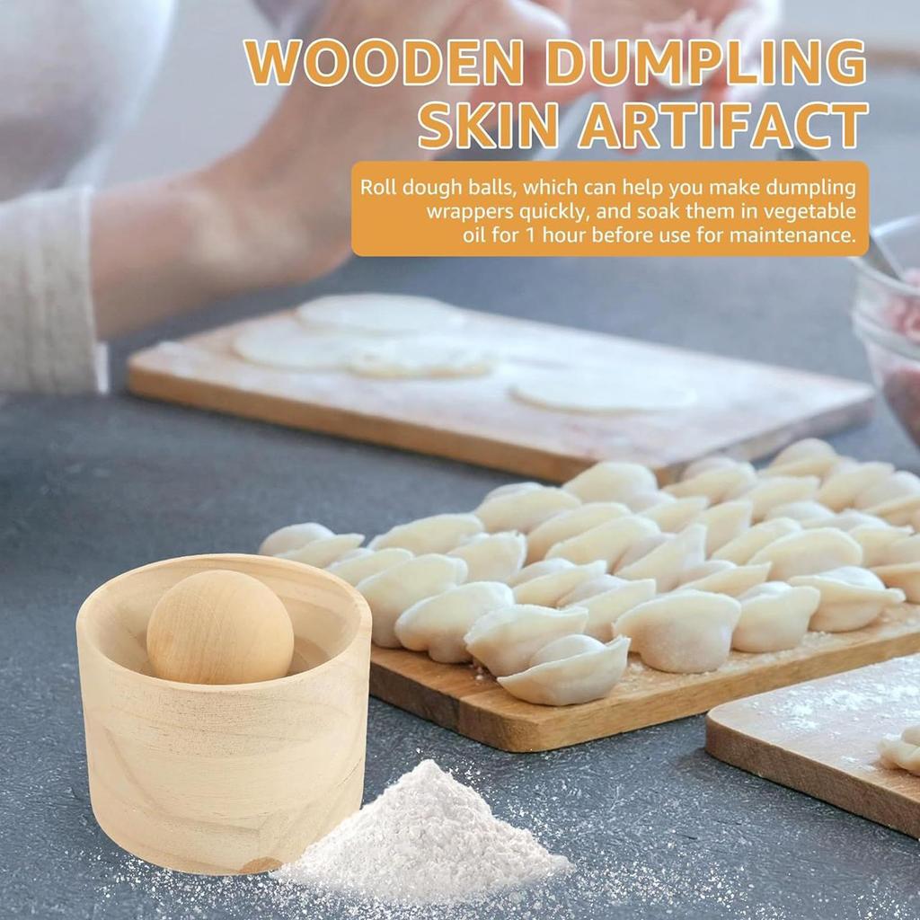 Dumpling Skin Press Hand Press Mold for Dough Wrapper Bakeware Dough Tool for Dumpling Pie Bun Pastry Empanada Kitchen Home