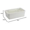 Asvel Slim Large Dish Drainer Set "N-Pose" White 4328