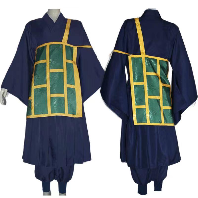 Jujutsu Kaisen Geto Suguru Costume Cosplay Nero e Blu Set per Performance Teatrale Anime