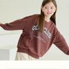  Olivan  Lattering Logo Sweatshirt  Brown 