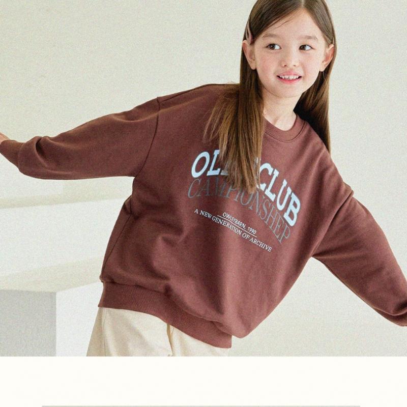 Olivan Lattering Logo Sweatshirt Brown