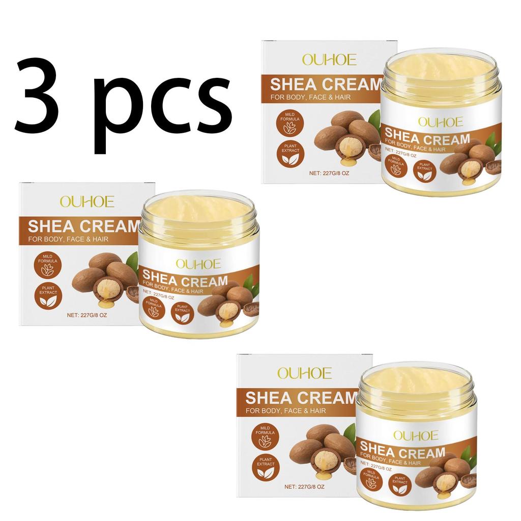 OUHOE Shea Butter Multi-Function Care Cream – Gentle Nourishing Moisturizer, Protects Skin, Relieves Dryness, Suitable for Whole Body 227g