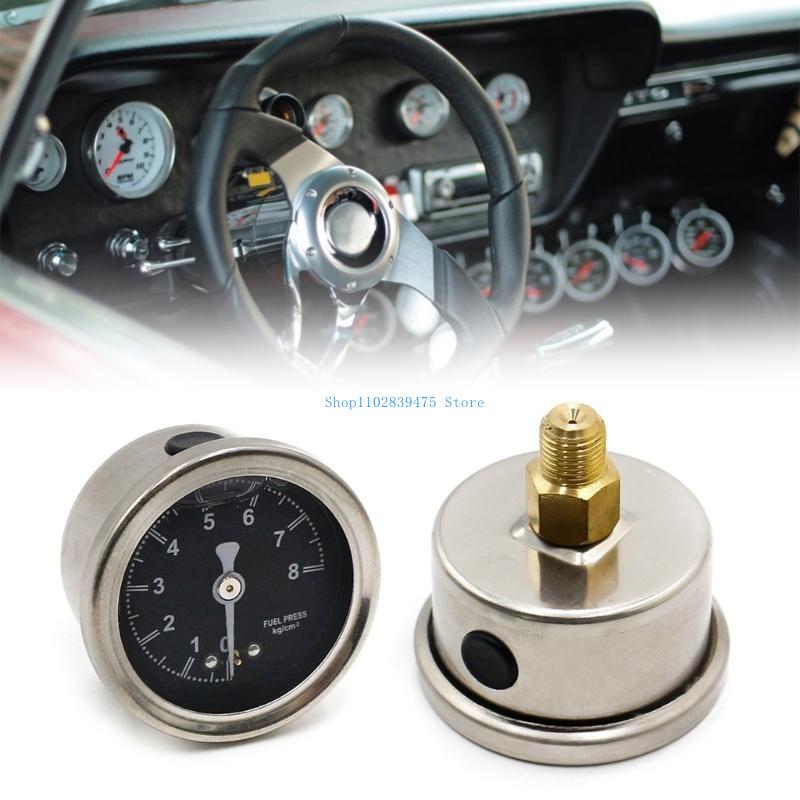 33WB Car Oil Pressure Gauges Refitting 12V Automobile Oil Pressure Instrument 0-8Bar