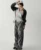 The Green Lab Star Raglan Zip-Up [Melange Gray]
