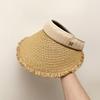 Spring and Summer Women's Fashionable Travel Sun Protection Hat Vacation Beach Sun Hat Without Sun Hat