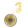 Car Fan with LED Light Air Vent Clip Fan 3 Speed Strong Wind USB Charging for Cars Tables Home Office Yellow