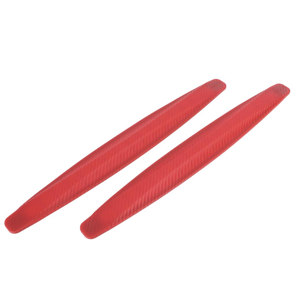 Bumper Edge Protector Body Corner Lip Side Guard Anti Scratch Anti Collision Universal for Car(Red )