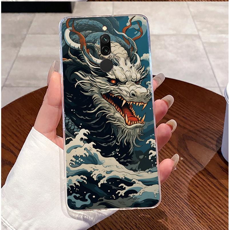 Back Cover For Xiaomi Redmi 8 8A Case Clear Luxury Cute Love Rabbit Cool Funny Pattern Transparent TPU Soft Silicone Phone Case