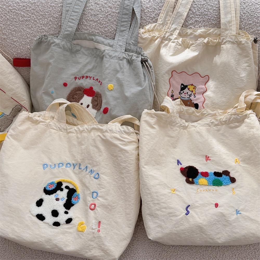 Adorable Korean Style Casual Tote Bag Perfect For Travel And School With Spacious Design