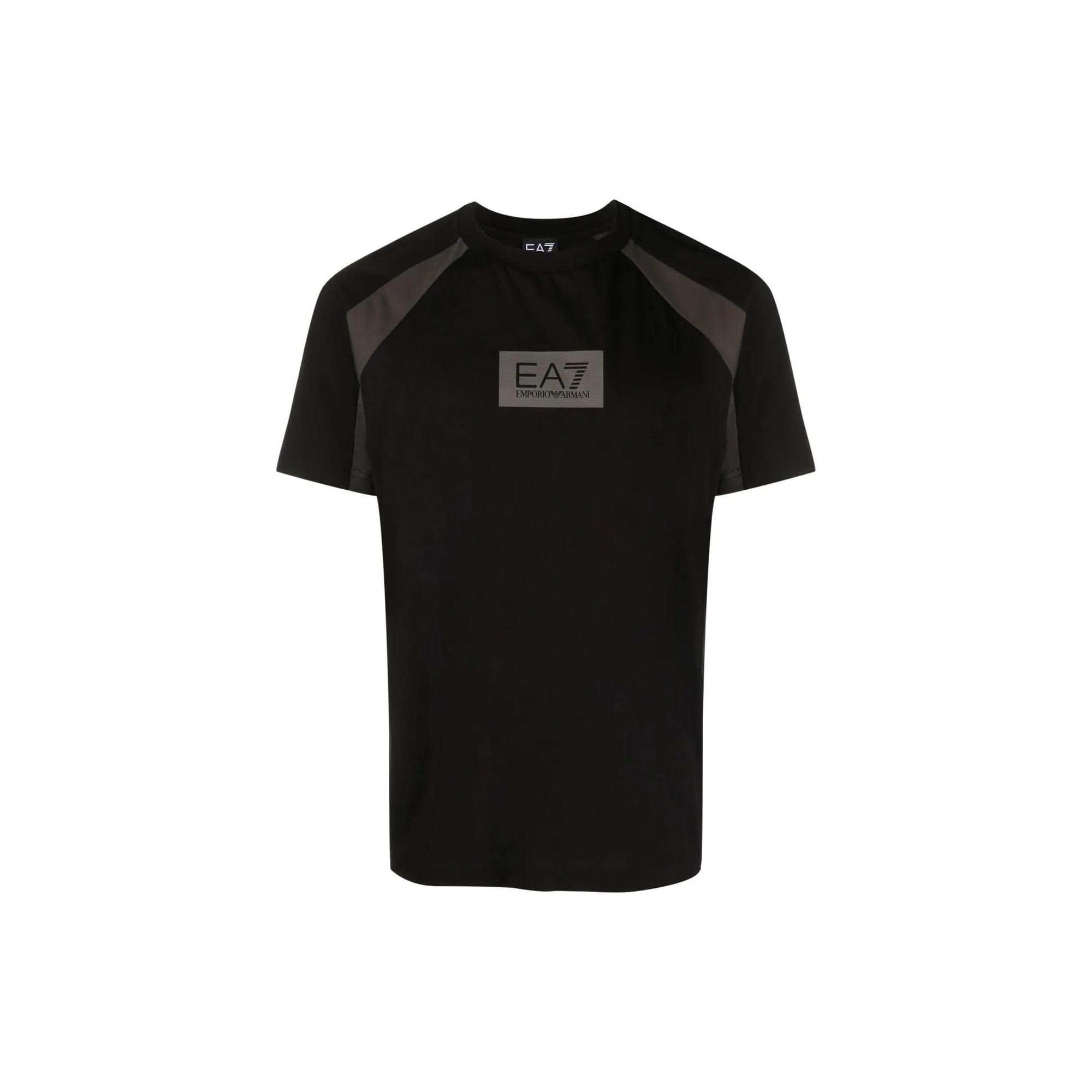 Emporio Armani EA7 SS23 Logo Print Crew Neck T-Shirt Men tops 3RPT27-PJ02Z-1200 S