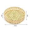 Desktop Ornament Bamboo Fruit Basket Bread Fruit Miniature Storage Baskets Creative Pastry Plate