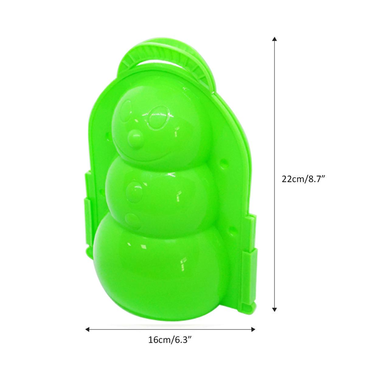 

Snowman Snowball Fight With Snow Model 3 Colors Children s Sand Castle Model Beach Toy Water Games Kid Summer Accessories Gifts зелёный