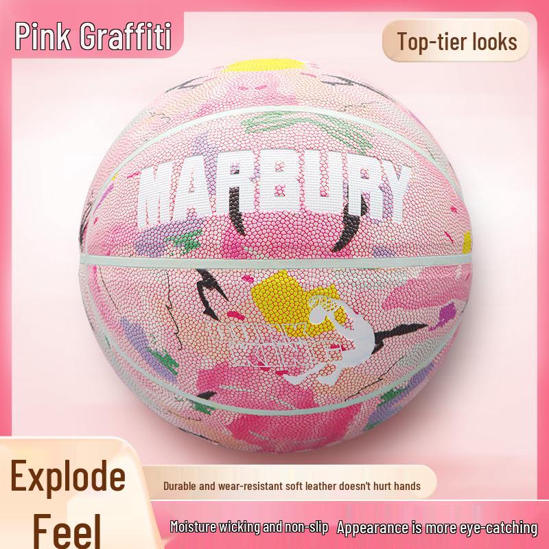 Moisture-Wicking Size 7 Adult & Size 5 Kids Non-Slip Basketball for Training and Competition