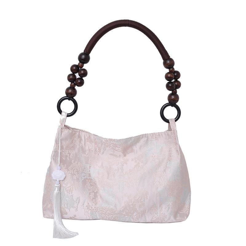 Elegant New Chinese Style Summer Underarm Bag With Chic Floral Patterns