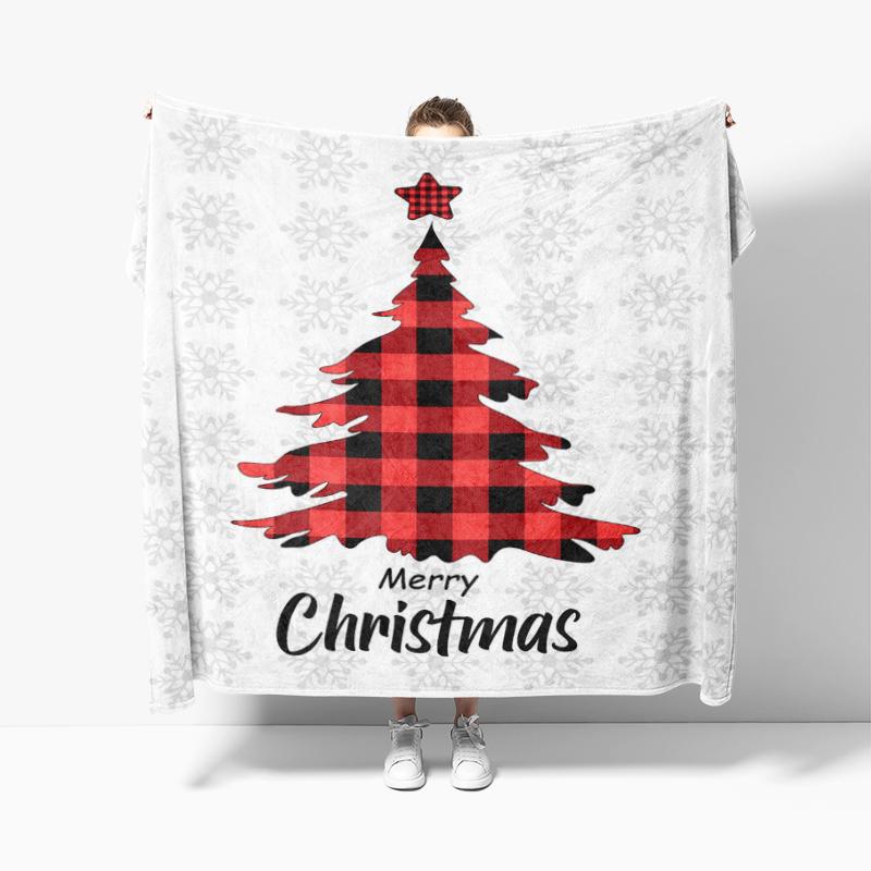 Dekoracja domu pluszowy koc Sofa koc Narzuta łóżko puszyste miękkie koce wystrój Kratka Nowoczesny Halloween Wesołych Świąt zima