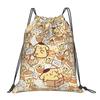 Custom P-Pompompurines Drawstring Bag for Shopping Yoga Backpacks Men Women Cute Dog Sports Gym Sackpack