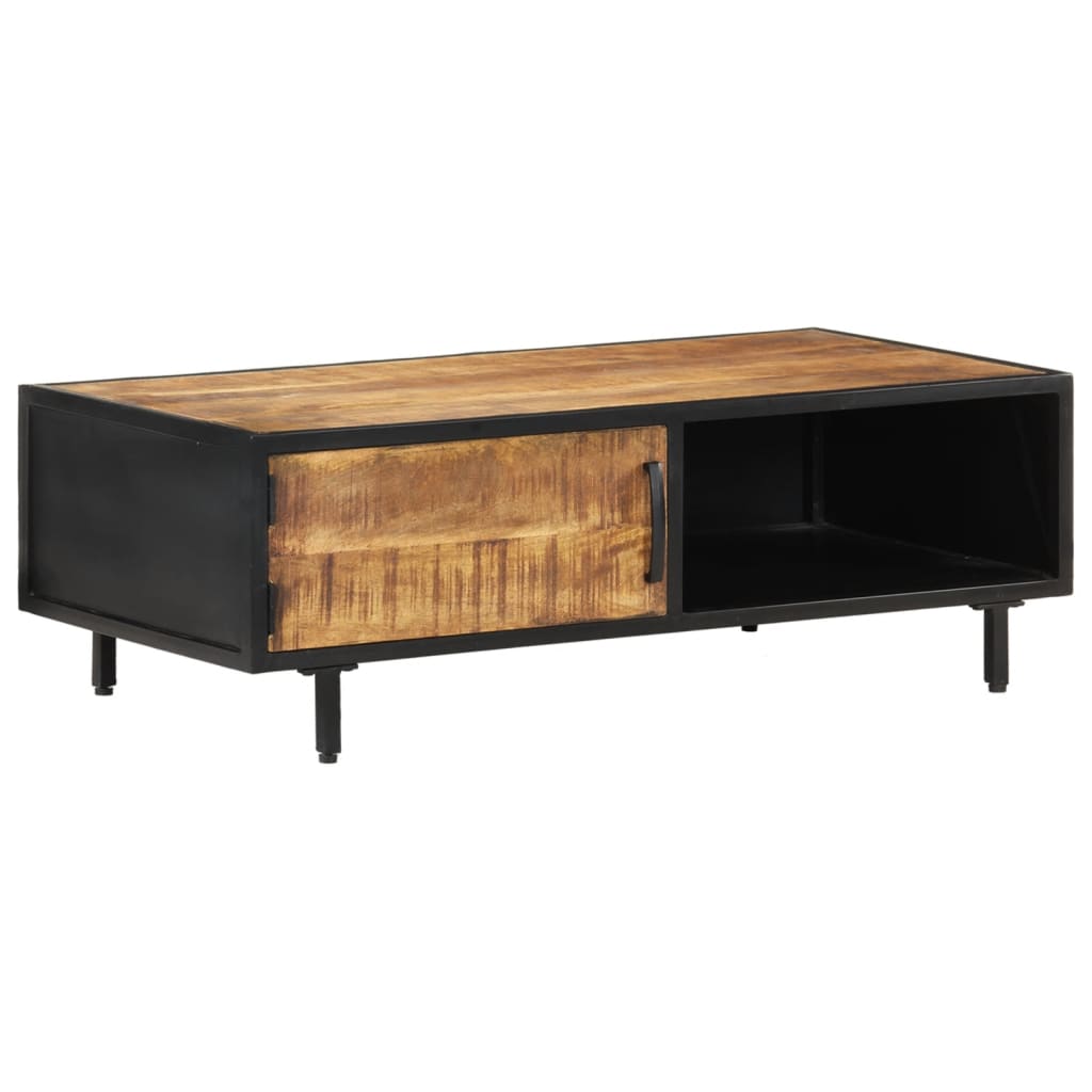 Coffee Table 105 X 50 X 35 Cm Rough Mango Wood