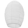 Handmade Oval Paper Lantern Shade Foldable Pendant Lampshade Ceiling Hanging Lamp Cover for Home Decor Bedroom Living Room