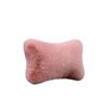 Car Headrest Ergonomic Driver Support Headrest Soft Imitation Rabbit Plush Lumbar Pillow Comfort Cushion for Winter Season