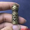 Copper Cutout Carvings Flower Tibetan Brass Seal Carry-on Pendant Crafts Ornament Accessories