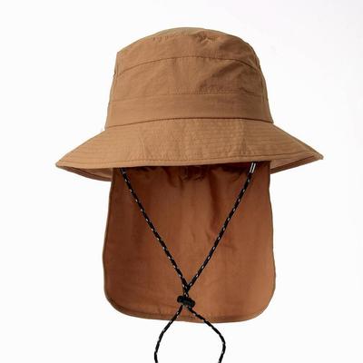 Foldable Mountaineering Hat (orange-brown) Wide Hat