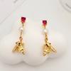 Unique Personality Little Bee Stud Earrings Are Fresh, Sweet And Cute Long Earrings, Light Luxury Fashion Trend Versatile Earrings Women
