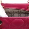 Dior Lady Dior Medium Handbag Canage Pink Lambskin Women Used