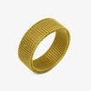 Titanium Steel Mesh Ring: Adjustable Woven Stainless Steel Band for Men & Women