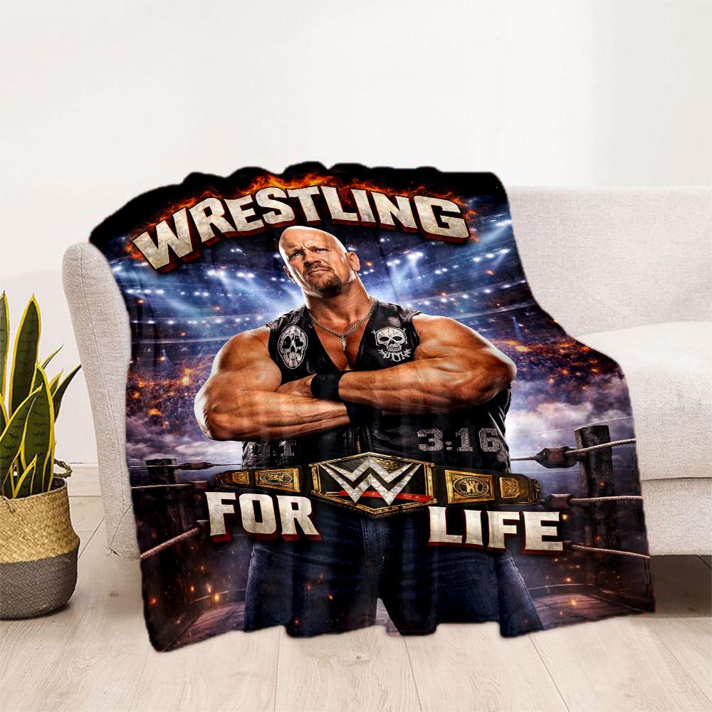 Stone Cold Steve Austin Blankets are suitable for living rooms,making them an ideal choice for outdoor travel and gifts.