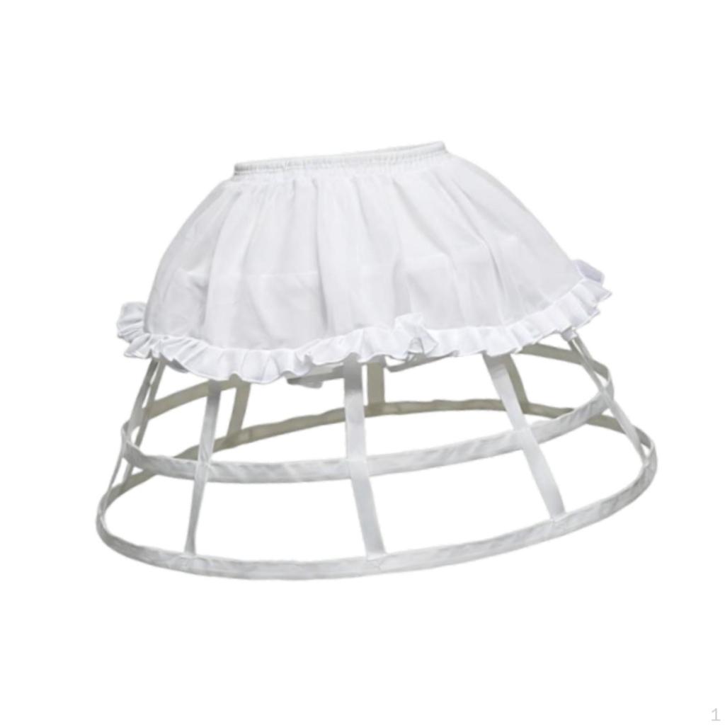 Cage Hoop Skirt Petticoat Comfortable Crinoline for Gown Bridal Dress