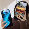 Sea Storm Small Sailboat For Samsung Galaxy A20 A20s 21s A22 A23 A24 A25 A26 A42 A90 A50 A55 52s A56 A70 A71 72 Glass Phone Case
