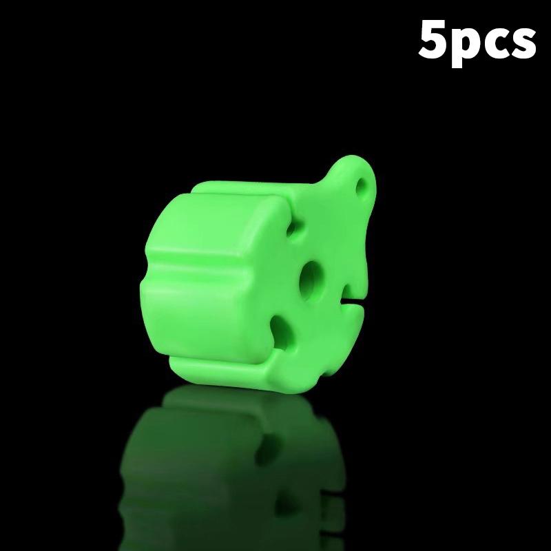 

5/10Pcs Portable Fishing Rod Holder Ball Bundle Ball Fishing Storage Accessories Rod Tie Belt Lure Fishing Rod Tool 5pcs зелений
