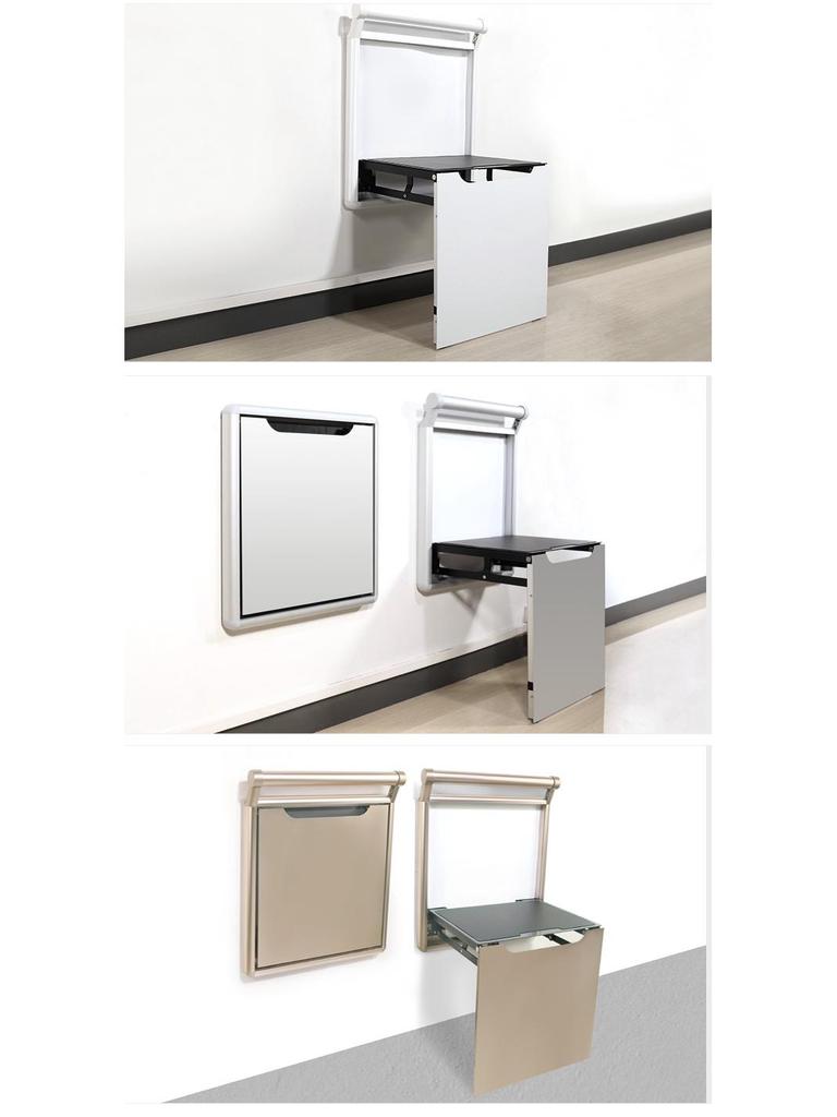 Wall-Mounted Folding Shoe Stool: Hidden Multi-functional Hallway, Bathroom & Doorway Chair