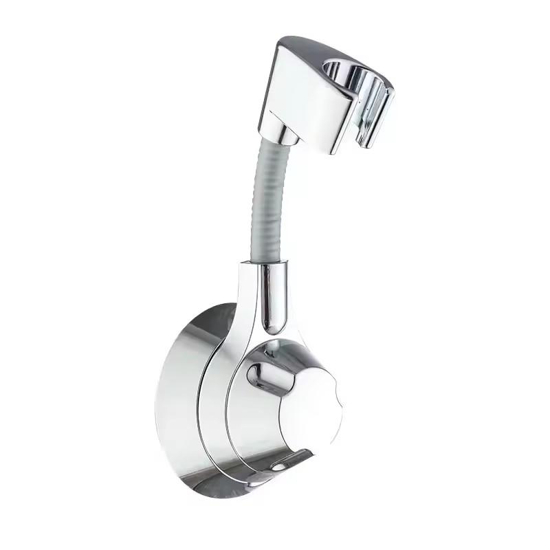 Suction Cup Shower Holder Adjustable Shower Head Holder Nozzle Handheld Holder Punch-Free Multi Angle Rotation Bathroom Bracket