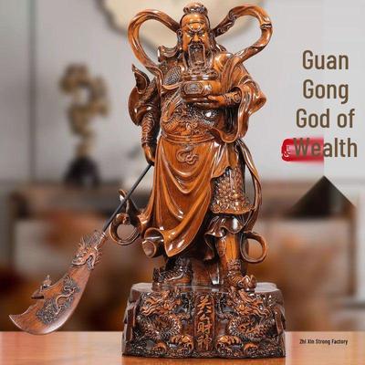 Guan Gong God of Wealth Statue: Attract Prosperity for Home, Office, or Business Openings