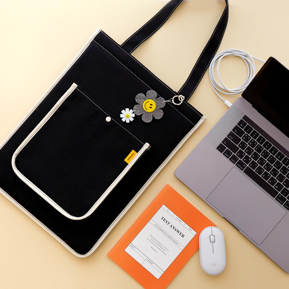 Funnymade Canvas Strap Laptop Bag 15-Inch 3 Colors