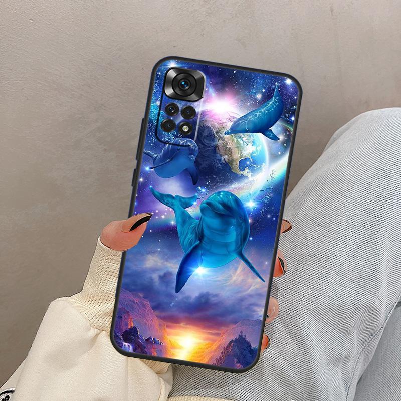 Dolphin For Xiaomi Redmi Note 14 10 11 12 13 15 Pro Plus Case Cover For Redmi 15 15C 14C 10C 12C 13C