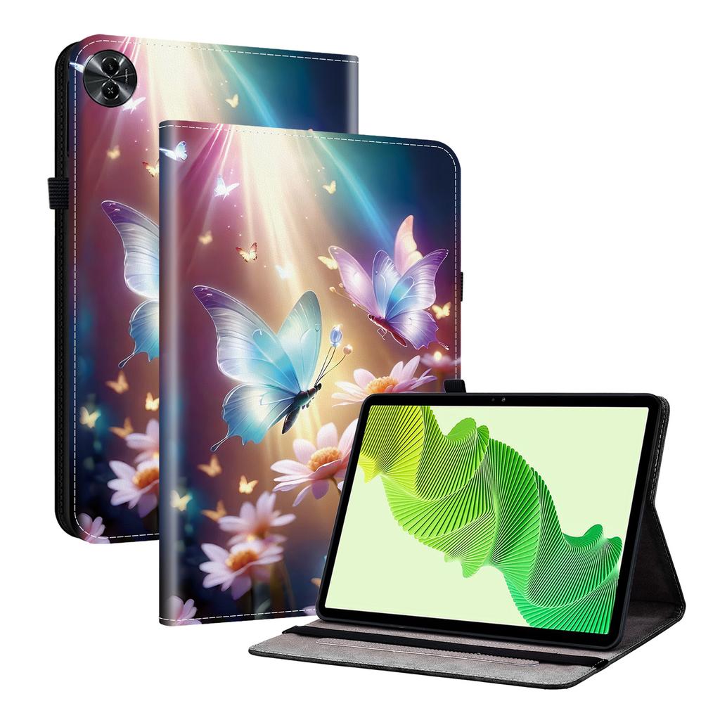 Custodia per Tablet in Pelle PU per Realme Pad 2- 11 Stili! Durevole, con 2 fessure per supporto, portapenne e fessure per carte, cover posteriore flessibile in TPU