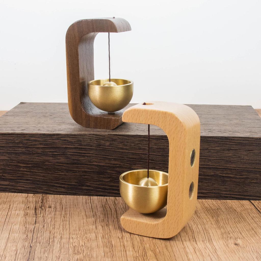 Wireless Black Walnut Entry Reminder Doorbell Pendant