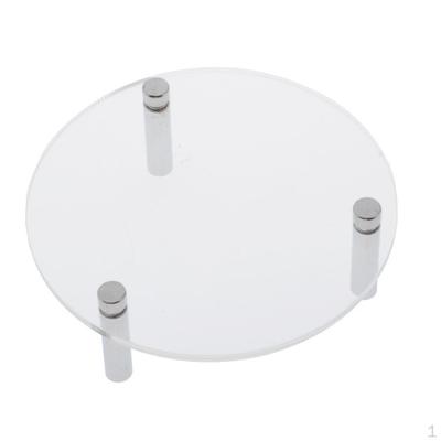 1 Piece Round Clear Acrylic Display Riser Figure Rack for Decoration and Organizer