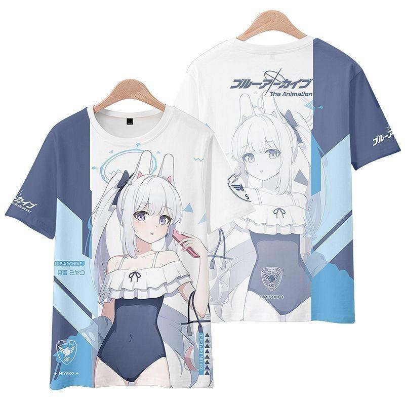 

Game Blue Archive Uzawa Reisa Cosplay T-shirts 3D Sorasaki Hina Print Men Women S
