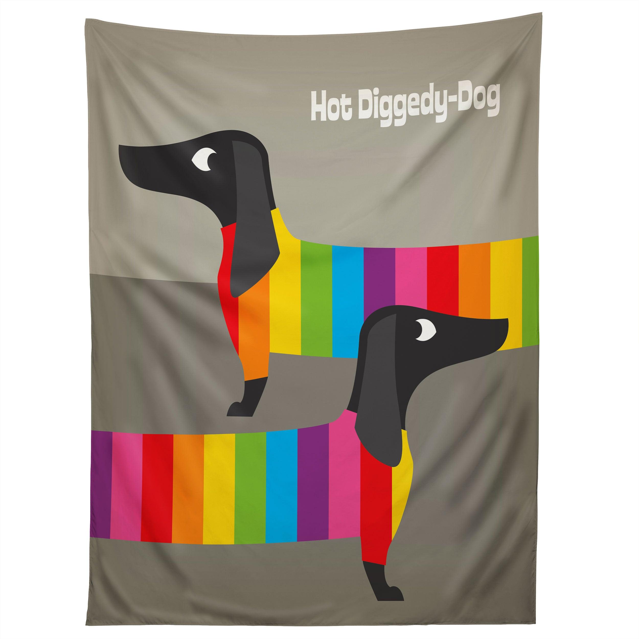 RAINBOW DOGS tapestry 75x100
