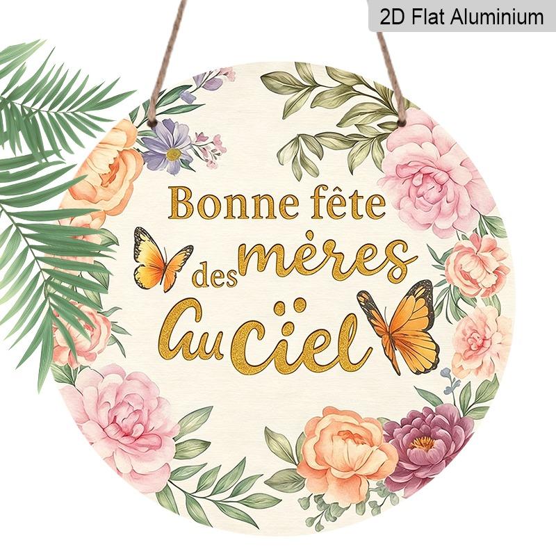 

2D Flat, Vintage-style French Aluminum Wall Covering, Available in Various Sizes. A Perfect Mother s Day Decoration with A Message of Remembrance for 20*20cm