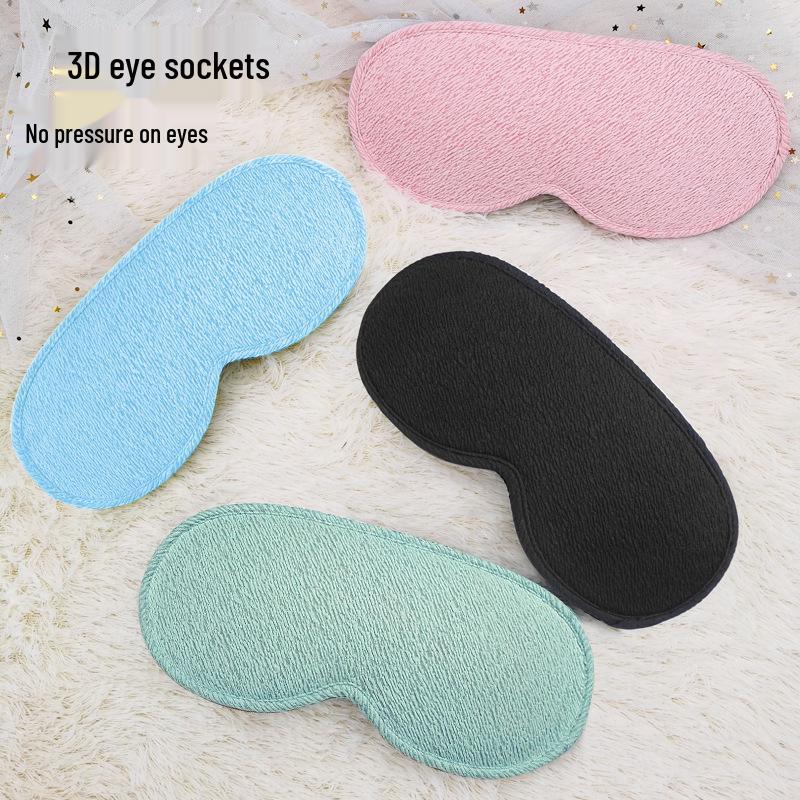 3D Blackout Sleep Mask with Hollowed Nasal Wing & Pressure-Free Design for Deep Rest